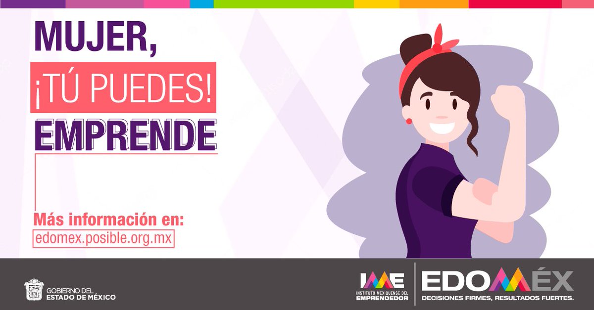 IM_Emprendedor's tweet photo. Mujer emprendedora impulsa tus ideas ¡Tú también puedes! Conoce el programa POSiBLE 2020 de @PosibleMex y ¡Emprende!
Regístrate en: https://t.co/I6MJHbYrV6
#EmprenderEsEdoméx
#EmprenderEsResolver
#CompartimosTuVisión https://t.co/bb7QR4684K