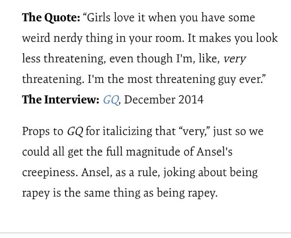 A thread on all of the proof I could find about the ansel elgort / ltsGabby / ItsGabby
