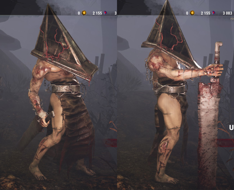 how is pyramid head so grimy but his bottom is so clean