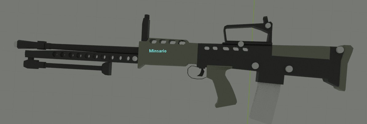 Minsario On Twitter My Attempt At Making An L86 Lmg Roblox Robloxdev - ymd roblox