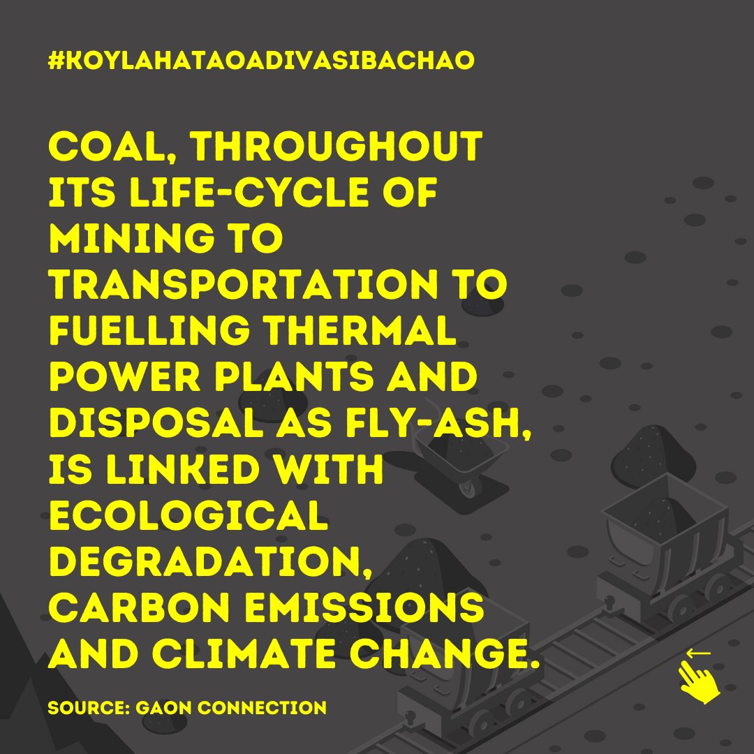 EXTREMELY important thread, read till the end! In 2020, when the entire world is trying to find ways to reduce greenhouse gas emissions, what is India's grand plan to revive the economy??? You guessed it right, to auction coal blocks!  @JoshiPralhad  #KoylaHataoAdivasiBachao