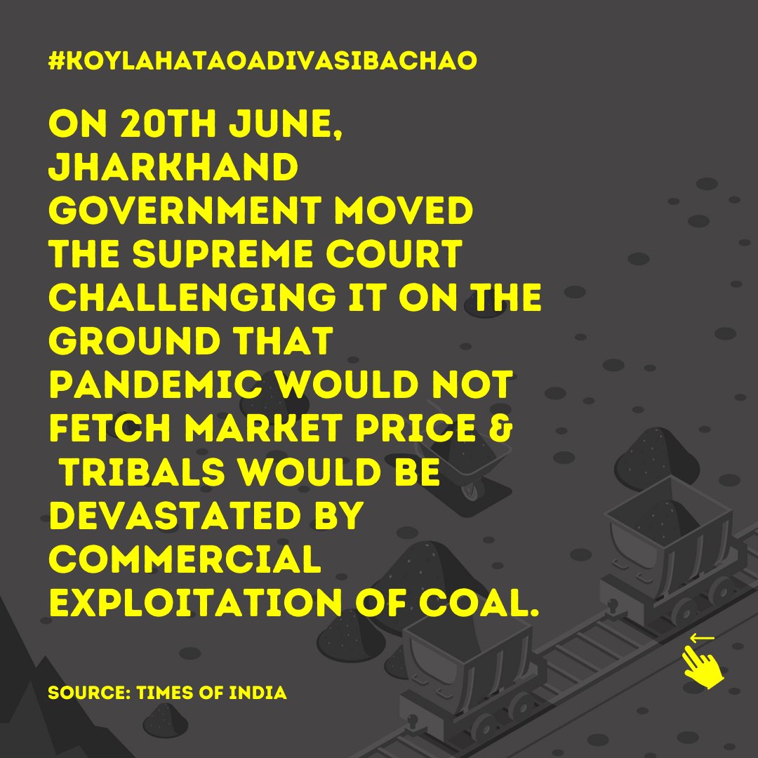 What of their land, livelihoods, culture, history, wildlife, the immense biodiversity that will be lost??? We think this must absolutely stop. We must ask the  @CoalMinistry  @JoshiPralhad to stop this auction which will spell doom for Adivasi communities  #KoylaHataoAdivasiBachao