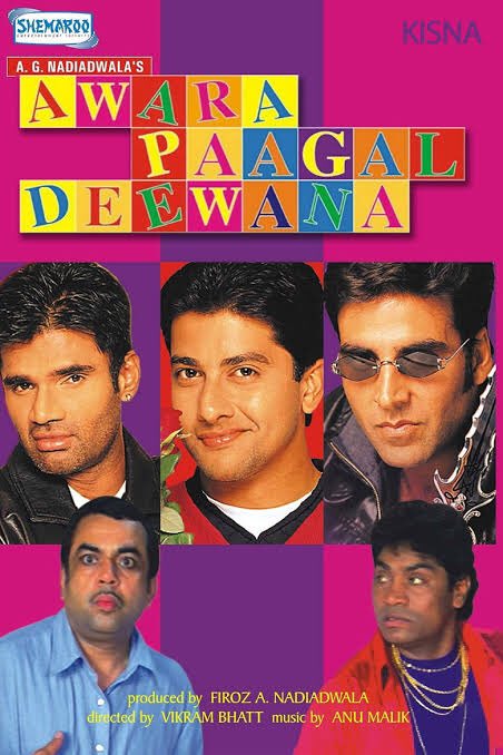 Celebrating 18 years of one of my fav films - ‘Awara Paagal Deewana’ (20/6/02). Had the best time working with @TheVikramBhatt @akshaykumar @SunielVShetty @SirPareshRawal @iamjohnylever @RahulDevRising @preetijhangiani @amuarora @aartichabria #firoznadiadwala #laughriot 🤪😁🙏🏼👏🏼