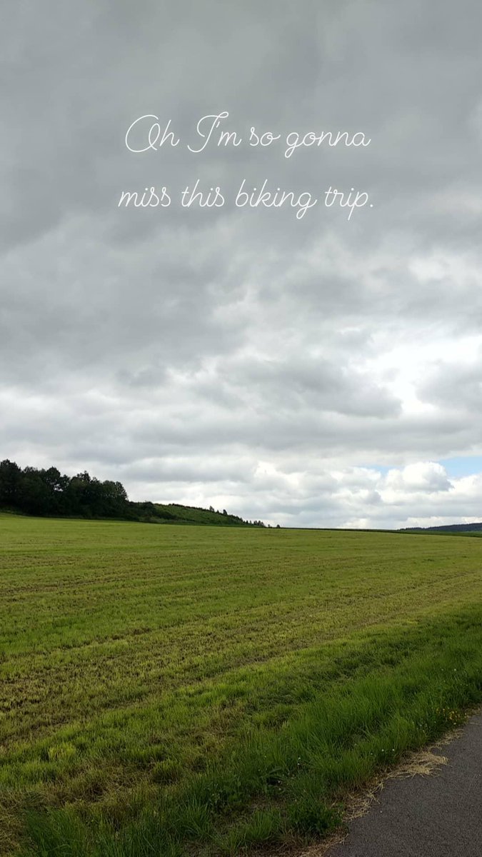 After 125 KM of  #Vennbahn + more than 25 KM of going back and forth to checkpoints, we finally arrived at Troisvierges, Luxembourg!  My feet and body were all sore, but it's all worth it. I hope when this pandemic ends, I can ride there again.