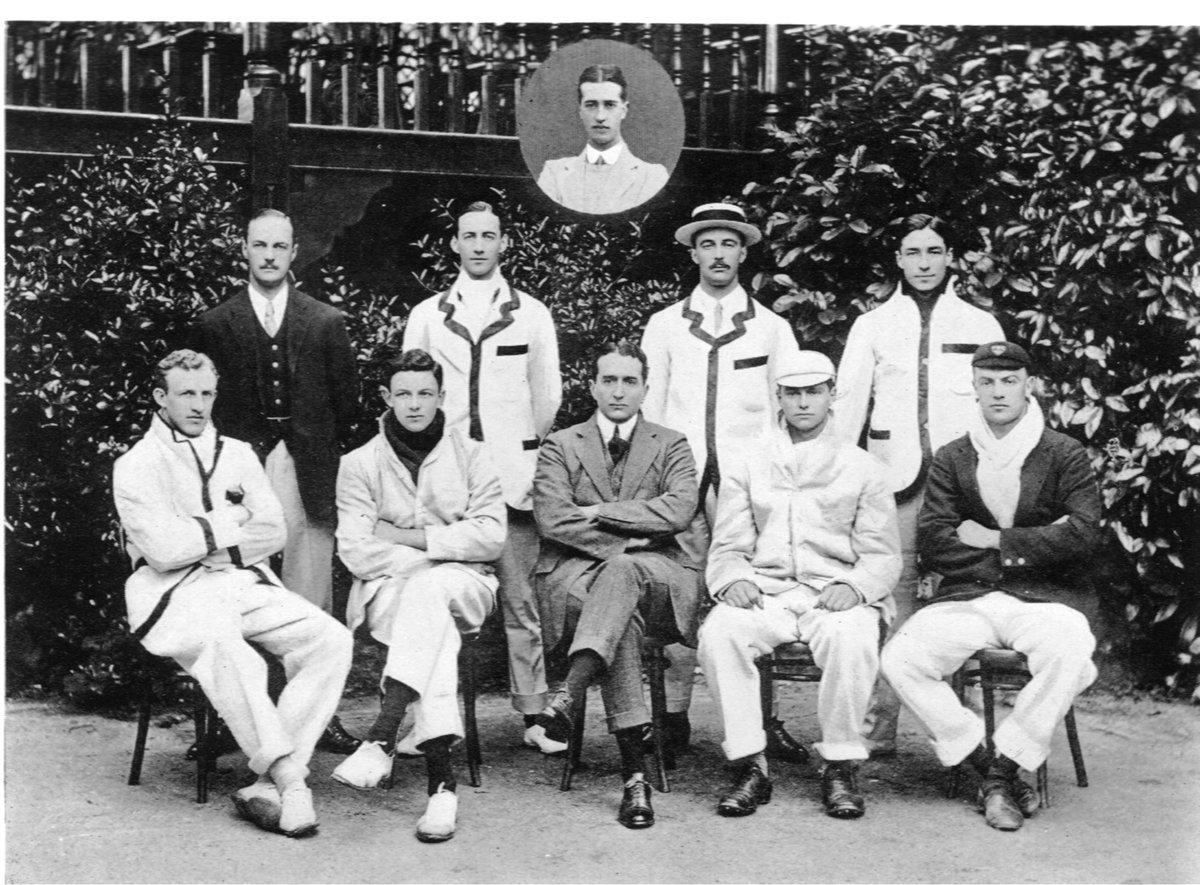 Hardly rank amateurs, Jesus had several Blues and were coached by Steve Fairbairn and Stanley Bruce, future PM of Australia. Tragically in addition to Eric 4 of these men were killed in  #FWW, all lost without trace