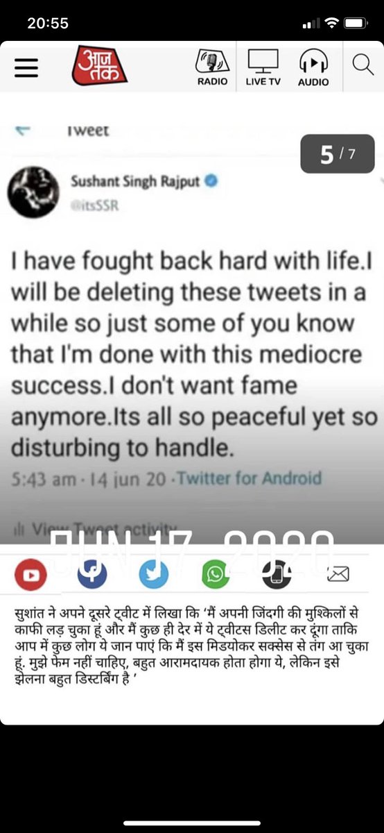 ElbarDef's tweet photo. @MumbaiPolice can't you ask Twitter to restore the last tweets of @itsSSR on 14jun'20 which got viral to know whether he did actually made those tweets or not.. Those tweets says alot! But no one is sure whether itsreal or not.. If yes it's mentioned it will be deleted https://t.co/VNgyMTEcLR