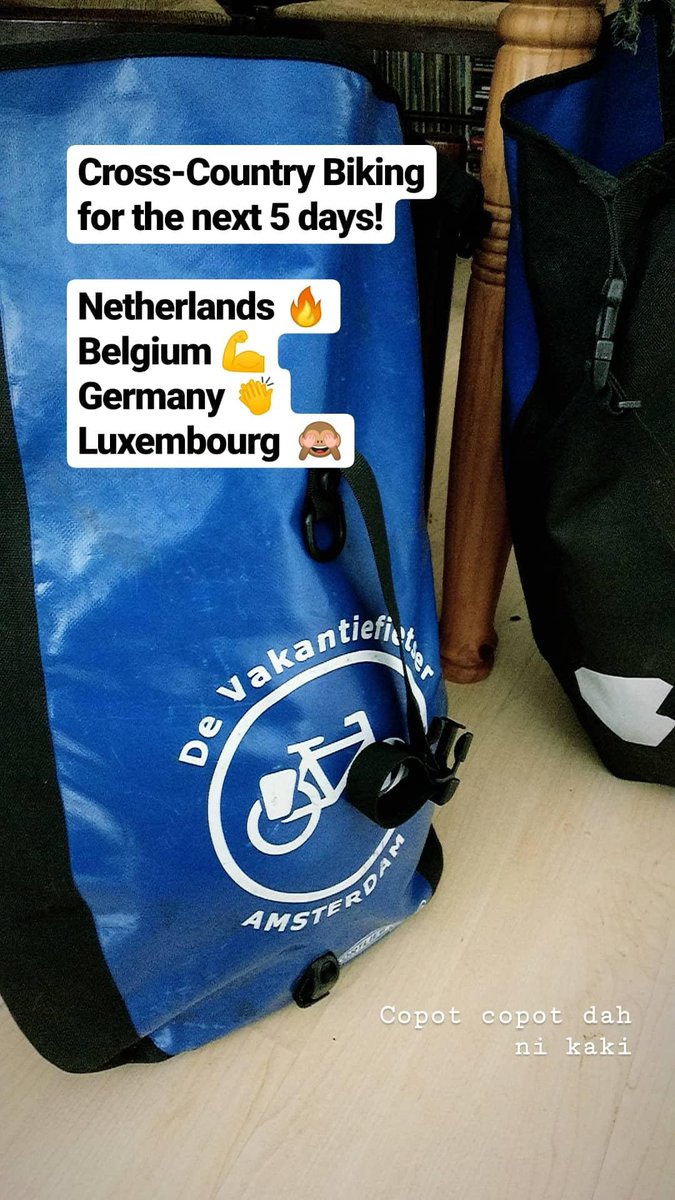 2 years ago today, I was on a  #Vennbahn biking trip across Germany - Belgium - Luxembourg. The trip had many drama. Like when my bike was broken in the middle of nowhere, and came over to a creepy village  