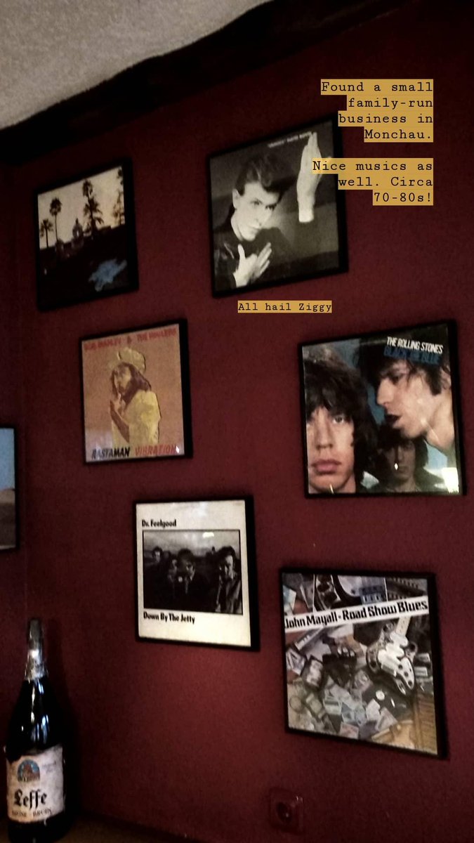 Thanks to Gmaps we found a cottage up the hill and spent a night. We fixed my tire by borrowed tools, then we biked to a small German village: Monschau. We had a dinner in a small retro diner, visited a cute shop of rubber ducks, and had a gr8 coffee at a coffee shop est. 1862 