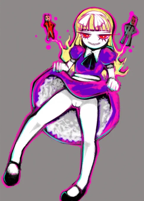 魔人アリスを一体描きました 