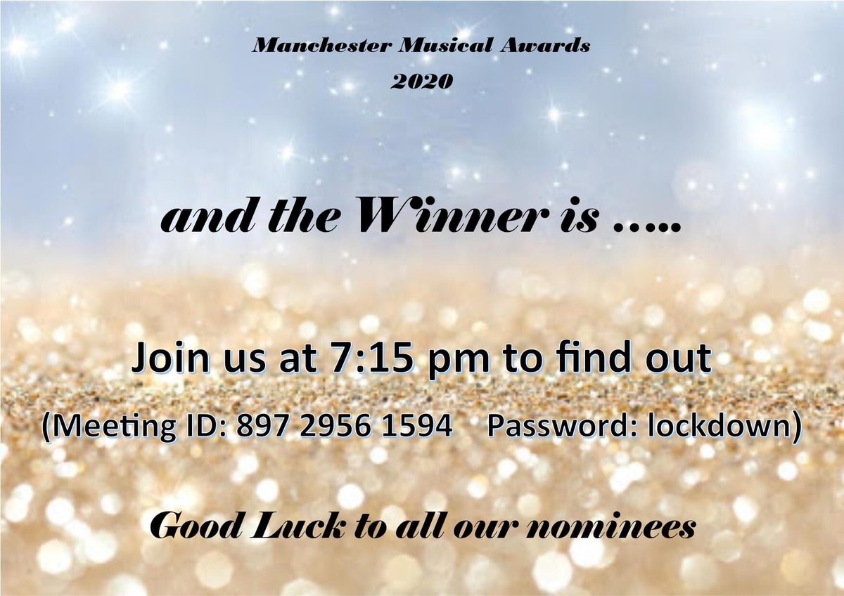 Tonight’s the night! We look forward to seeing you all in your finest bib and tucker from 7:15pm. Good luck to our hosts, Mark Rosenthal and Martyn Preston <a href="/MCHP12/">Marty P</a> #TheFranks #marvellous #lockdownmma #andthewinneris