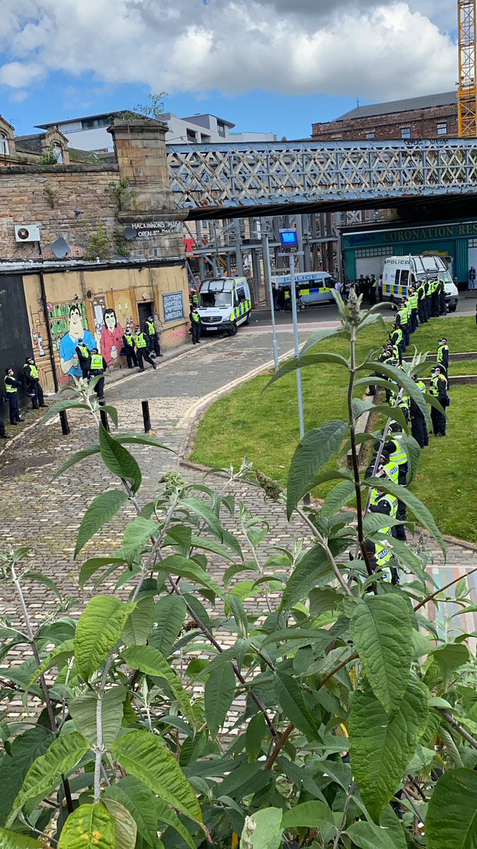 Police readying to force protesters into Barrowland Park