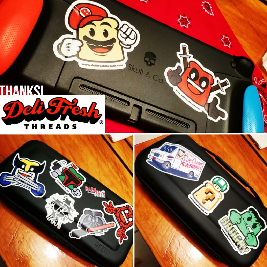 JBauerart's tweet photo. Shout out to @DeliFreshThrds for the amazing #stickers! They look amazing on my #nintendoswitch gear. I also had to include a couple my own stickers. https://t.co/dYGiQXMj6Y
I think these have inspired me to design more of my own stickers!
#JBauerart #delifreshthreads https://t.co/VCJV9yN8Gz