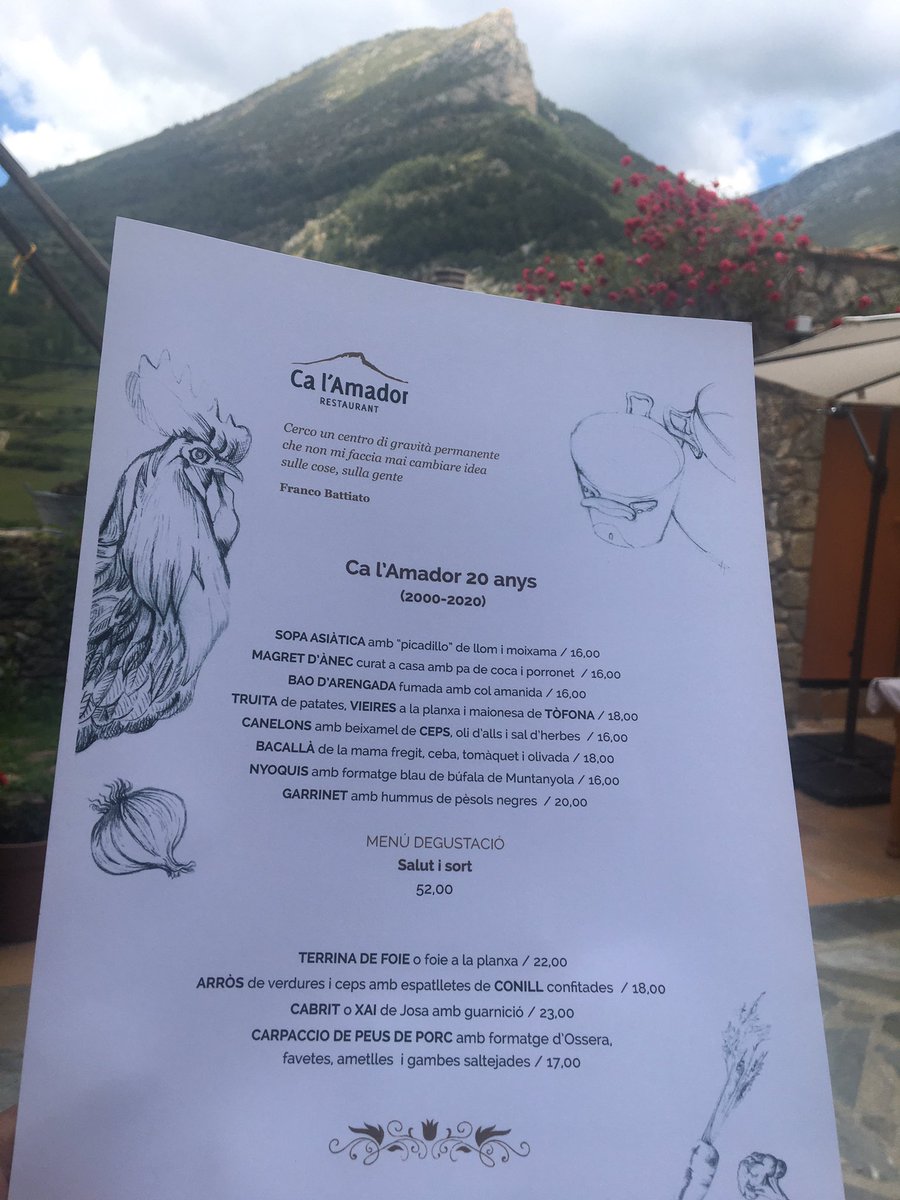 #calamador @calamador20anys  a part de aquest plats sempre oferim 2 o 3 plats fora de carta .... i  com ja sabeu el menú degustació marca de la casa 🍷