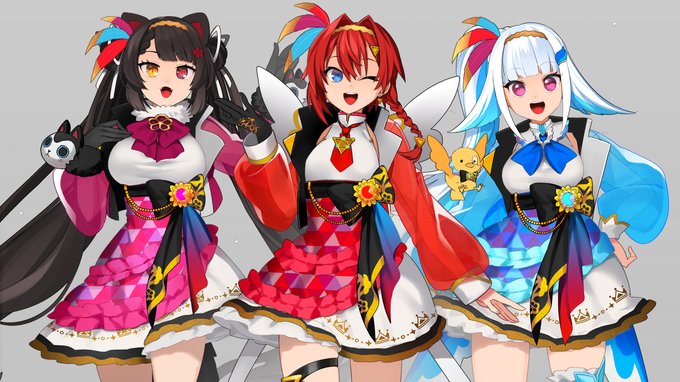 ひらひらのキラキラにフリルマシマシ、好きな感じで詰め込みました! #さんばか新衣装コンテスト 