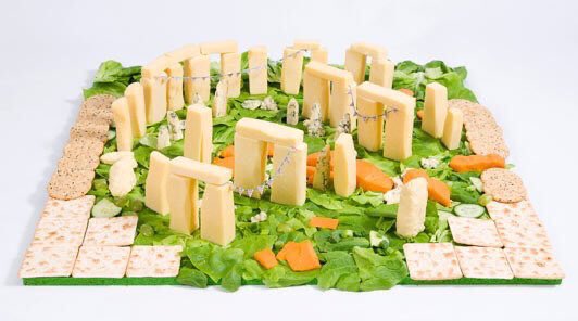 Stonehenge made from cheese &amp; crackers.

By <a href="/foodisart/">Prudence Staite</a>