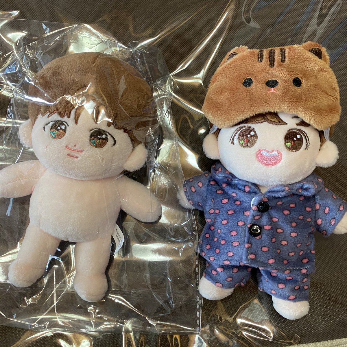 방뭉쓰네 마지막 두쪼꼬미까지 잘 도착했습니다. 준블리는 아직 문제가 좀있어 홉블리만 입혔어요^^ 홉이인형중 젤 이뿐거 같아요💜 #94블리 #홉블리