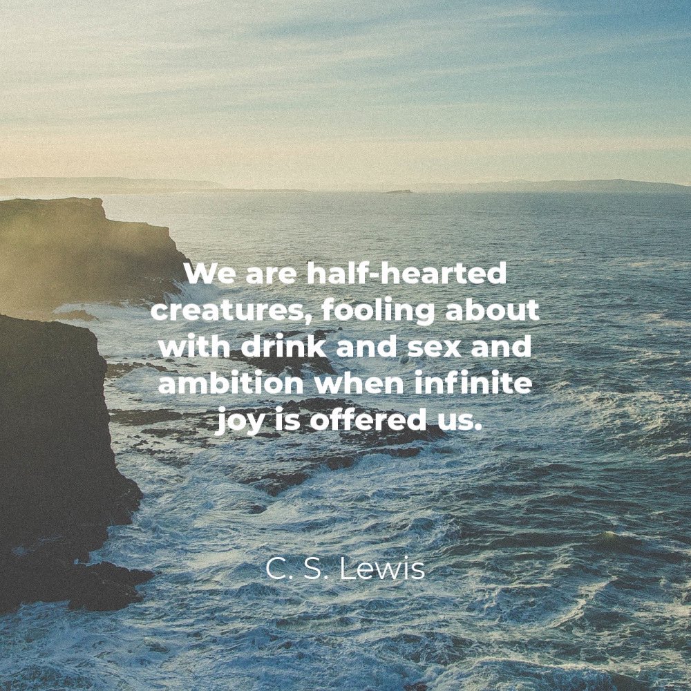 cslewisfound's tweet photo. …we are far too easily pleased.
#CSLewis https://t.co/8t42aV0xcf