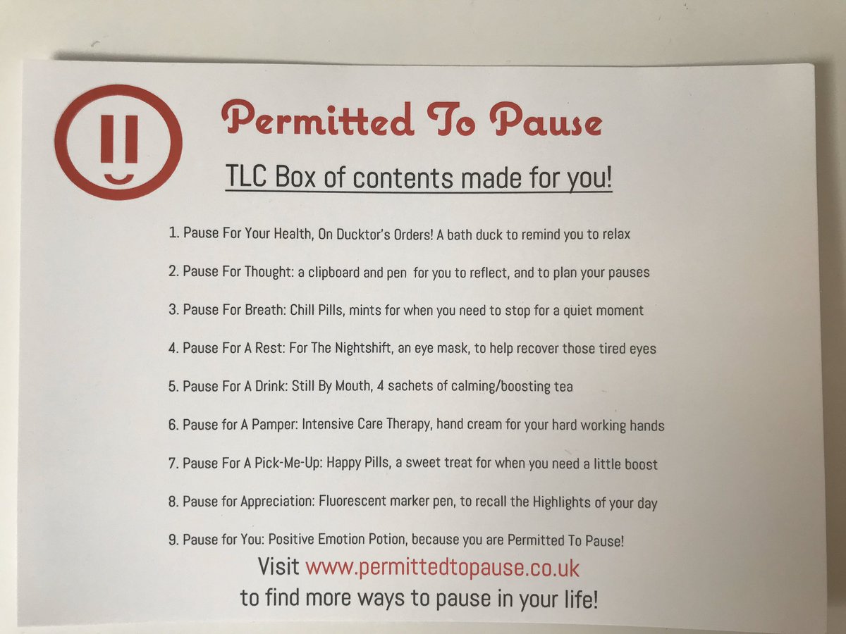 Permitted2Pause's tweet photo. NEW!”It’s the weekend, take a pause, buy our P2P TLC box,&amp; donate to a good cause!”On sale now:treat someone to a little TLC and with our medically themed fun box of treats!Each purchase makes a donation to @DoctorsDistress . For more details see https://t.co/af48JvOLI7 https://t.co/od5Goc8ewa