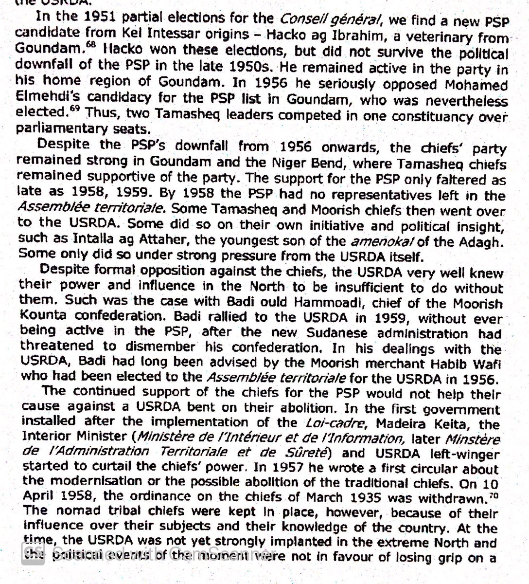 Independent Mali took action in late 1950s to weaken power of Tuareg chiefs, but didn’t want an open conflict with them since Mali’s authority with Tuareg was weak.