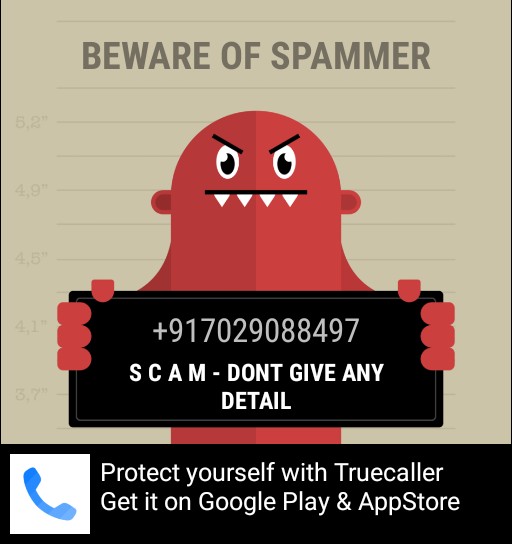 Truecaller saved me from this spammer! Get protected now: truecaller.com/search/in/+917… #SpamShame