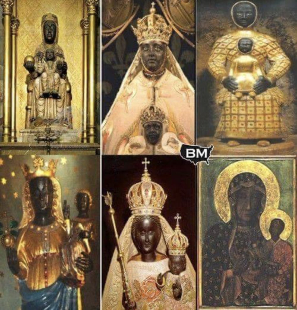 AncientBlackHi2's tweet photo. Early paintings of Christianity before everything was whitewashed https://t.co/BfmDyb5y19