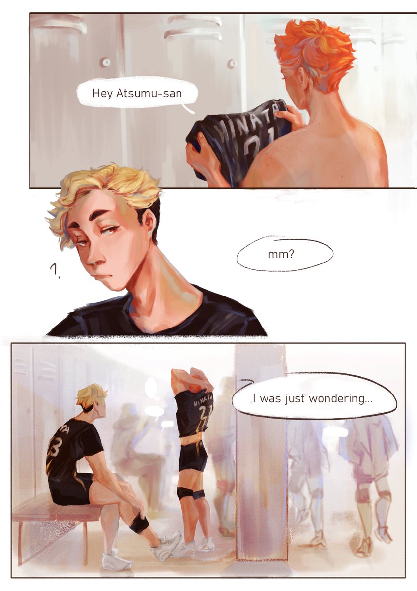 atsumushairgel's tweet photo. #atsuhina ish comic about fate / lack of it and stuff

(1/3) https://t.co/nMaJ5w7CBj