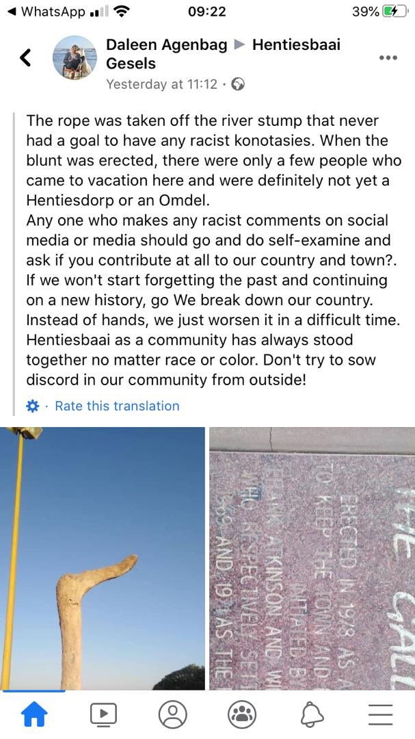 MavisElias_'s tweet photo. Another morning, and yet we find ourselves still trying to do the education process of why a “lynching” Gallows Pole must be removed. The year is 2020.
•If it really was a harmless “landmark”, why are you fighting so hard against it’s removal? #TheGallowsMustFall https://t.co/dJm9qwmFQg
