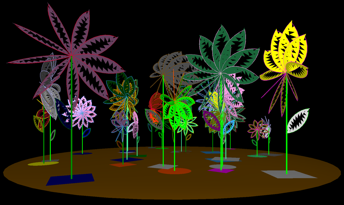 retromelody's tweet photo. One of my favourite Logo programs I've written so far is this simple one that creates a 'garden' of rotating pinwheel-type flowers. I've called it Seymour's Garden, in honour of Seymour #Papert, one of the co-inventors of Logo https://t.co/KxksU5OjoF