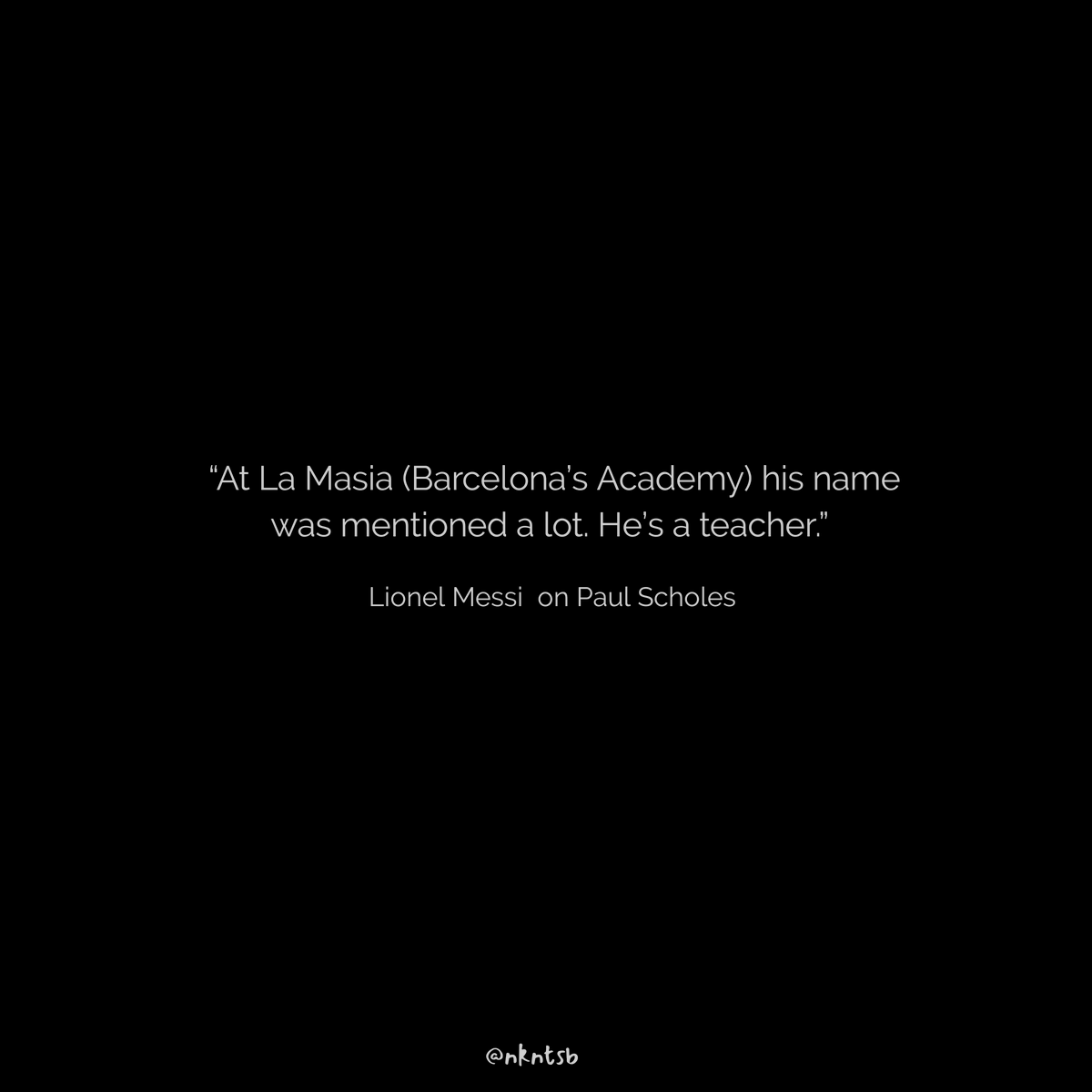 nkntsb's tweet photo. beberapa kutipan tribute untuk Paul Scholes dari legenda sepak bola

#respect #paulscholes #legend https://t.co/jX9YihpM5l
