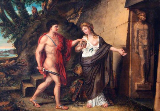 twl_corinthian's tweet photo. Ariadne Installs #TrackAndTracing App On Theseus (Richard Westall, 1810) https://t.co/ABA6DprnBq