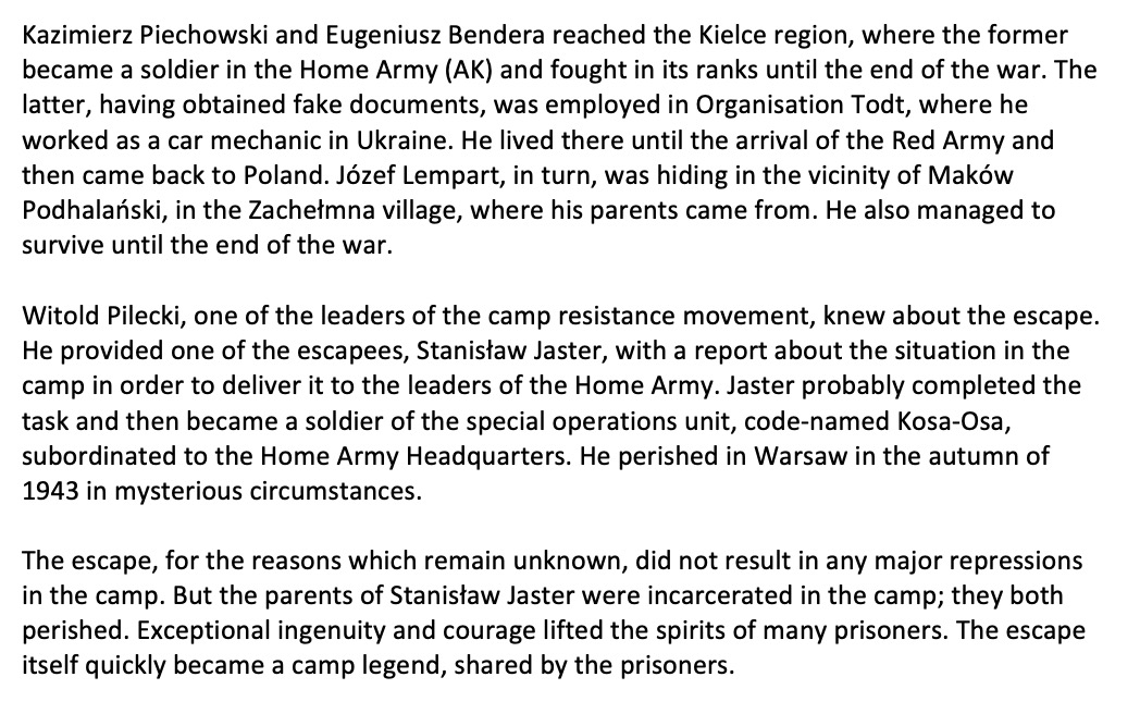 Read more about what happened with the prisoners after they escaped.