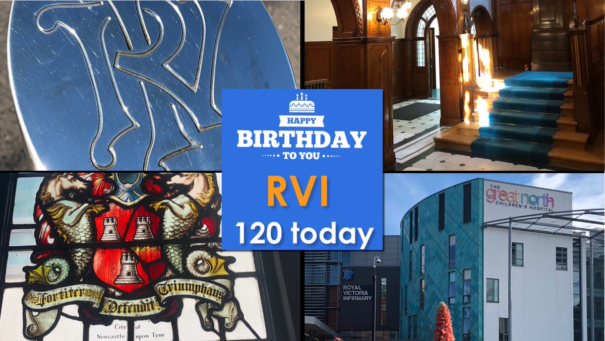 3 cheers for the RVI ... 120 years old today! 

- hip, hip, hooray ! 

<a href="/NewcastleHosps/">Newcastle Hospitals</a> #RVI #HappyBirthdayRVI