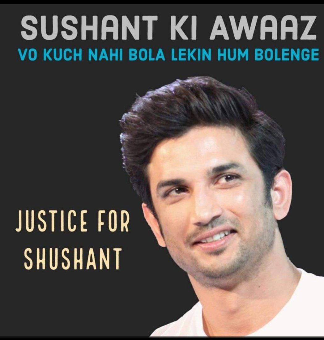 ErSushmitaVoice's tweet photo. We want #CBIEnquiryForSushant .
We want #JusticeForSushantSinghRajput 
@PMOIndia 
@AmitShah 
@NitishKumar 
@BeingSalmanKhan 
@ndtv 
@ABPNews 
@MumbaiPolice 
@Bollyhungama https://t.co/2HWgEupB5o