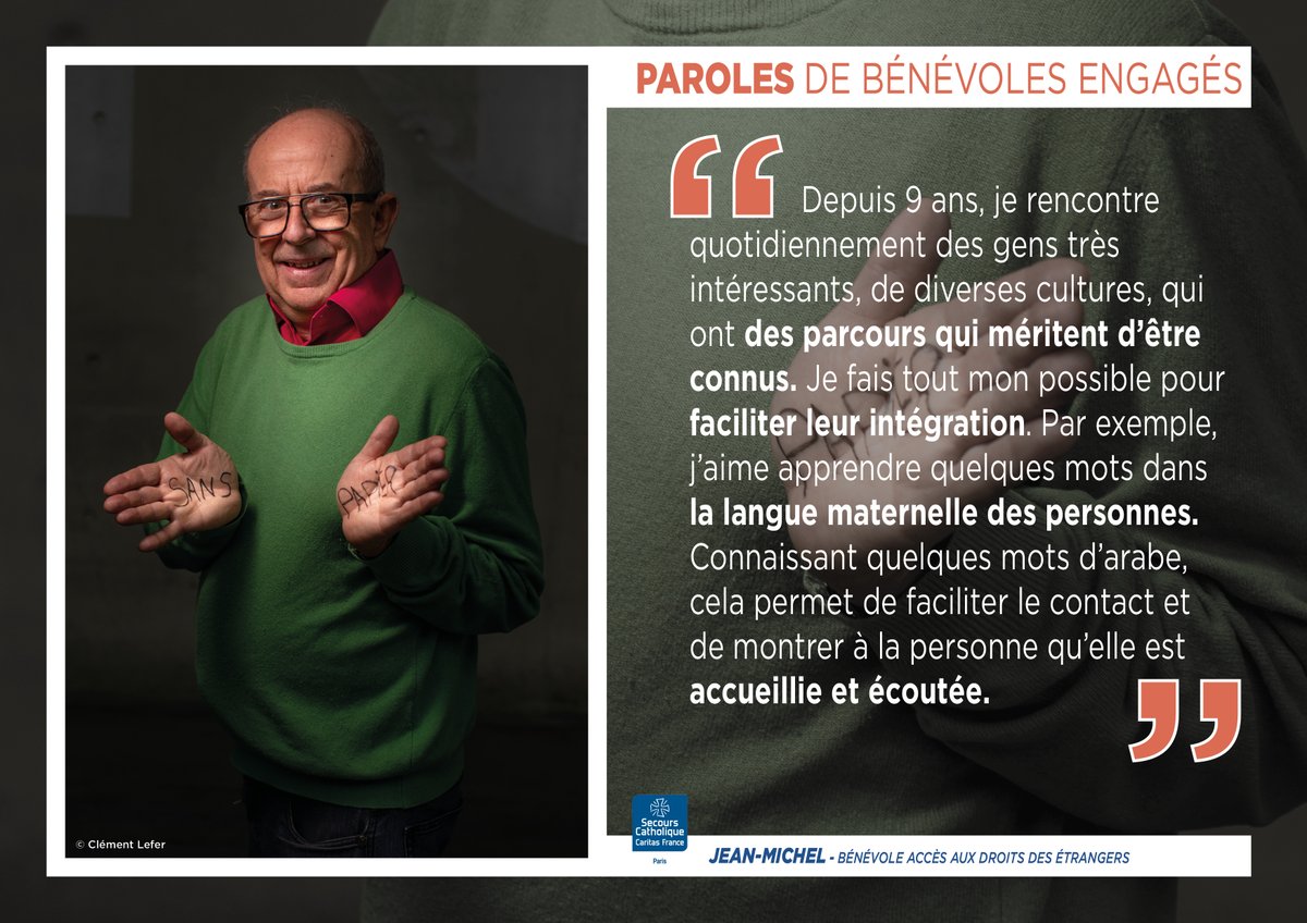 _popipop's tweet photo. Chaque jour, les bénévoles @caritasfrance s'engagent auprès des autres. En cette #JourneeMondialedesRefugies nous avons décidé de leur donner la parole. #AvecLesRéfugiés #Everyonecounts https://t.co/Zvwk4vktJG