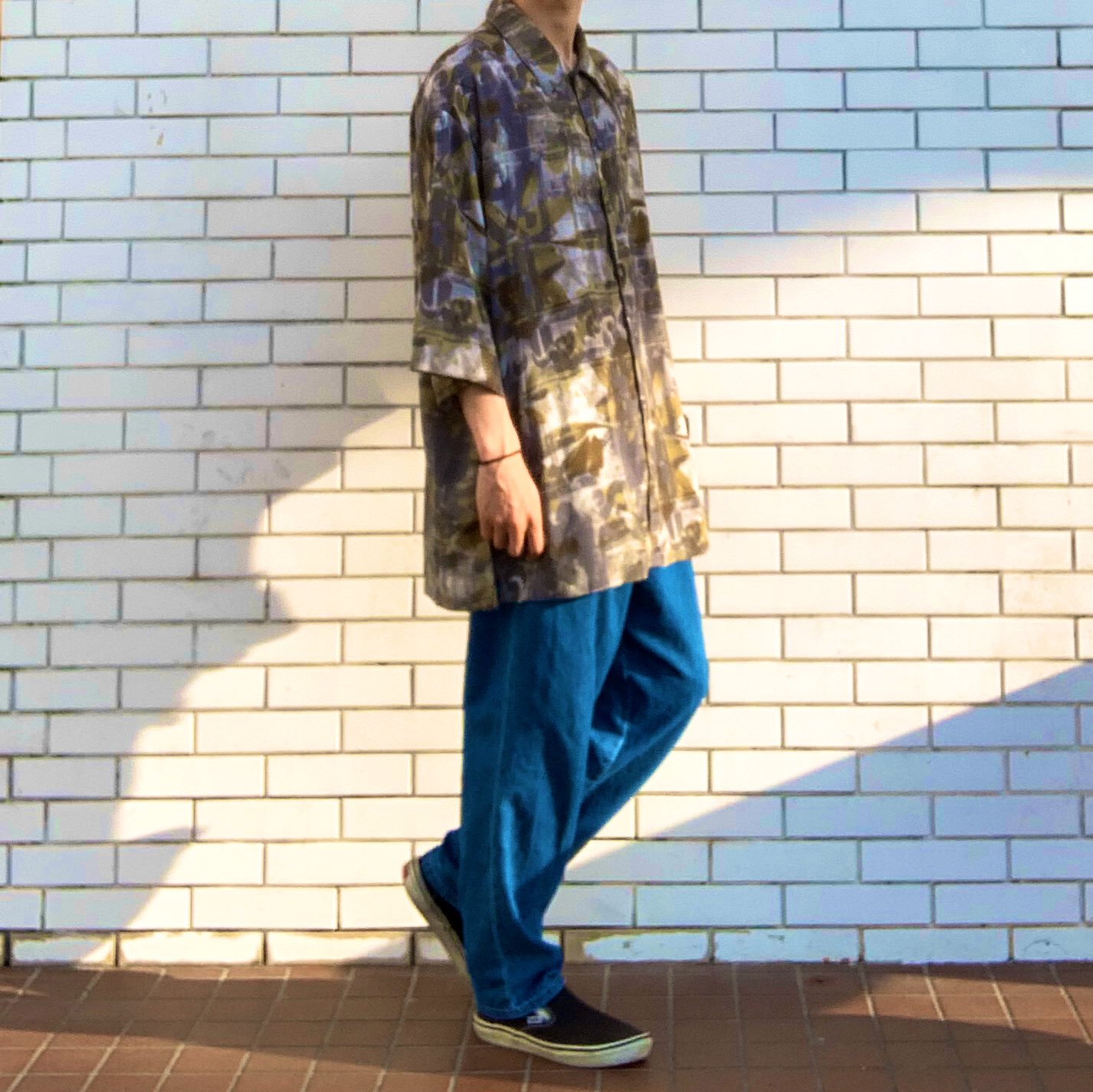 古着屋 Kolds ジャパニーズオールド 袖丈にびっくりの総柄シャツ ルーズに着こなして タックインもとても可愛いって Size Xl Price 3780 フォロワー様価格 古着屋 Kolds 古着 山梨 甲府 柄シャツ 総柄 柄 半袖シャツ 夏コーデ