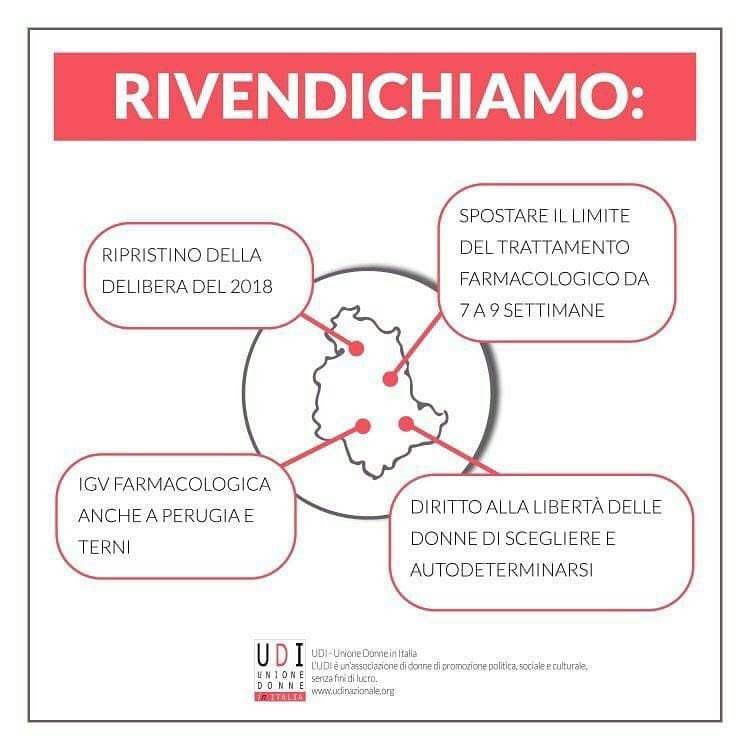 L’#udi rispetto alle posizioni della governatrice umbra sulla #ru486