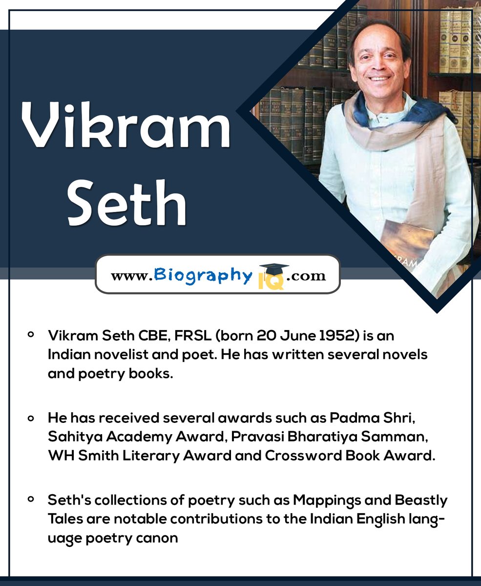 upsciq's tweet image. #biography of #vikramseth