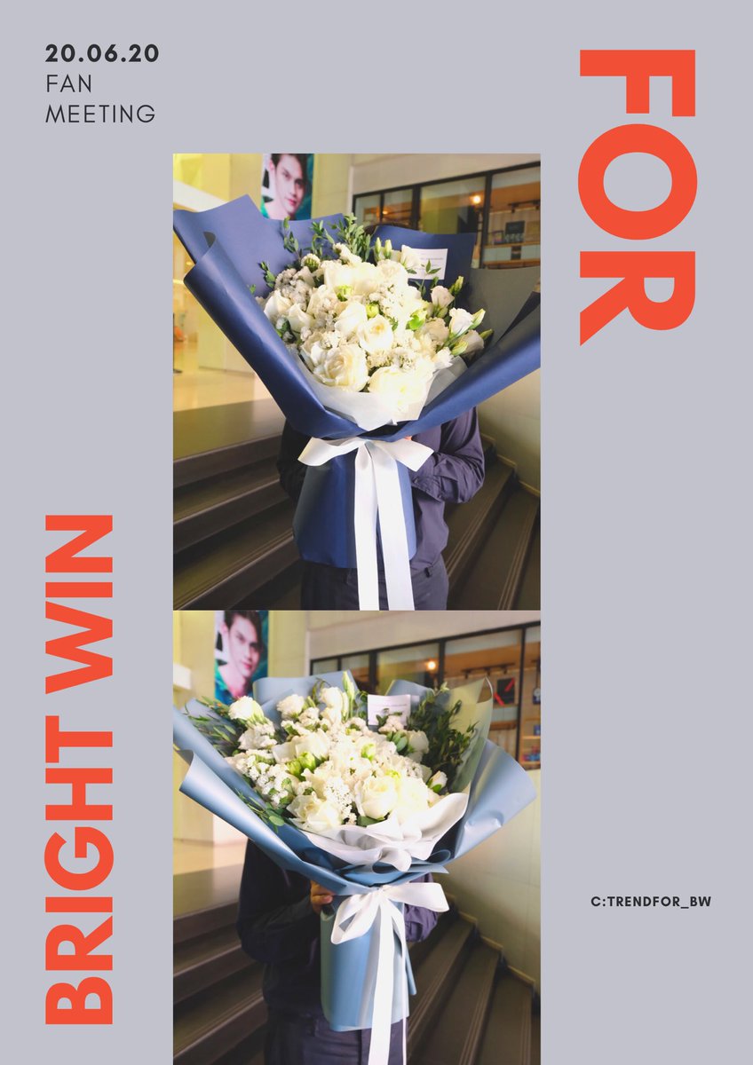 TrendFor_BW's tweet photo. @bbrightvc ♡︎ @winmetawin 
ดอกไม้ตัวแทนกำลังใจในการแสดงแฟนมีตครั้งแรก จากบ้าน Trend For BrightWin 🤍💚#GlobalLiveFMxBrightWin https://t.co/U4HSrFlAgP