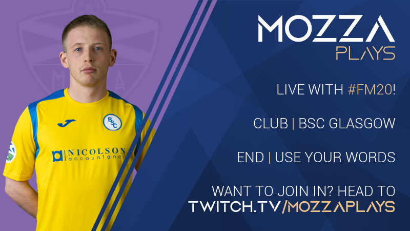MozzaRobertson's tweet photo. Going live w/ more Football Manager ⚽️
🖥 https://t.co/wy7vcgxoVB
#FM20 #MonTheBSC https://t.co/2WbPakNcMe