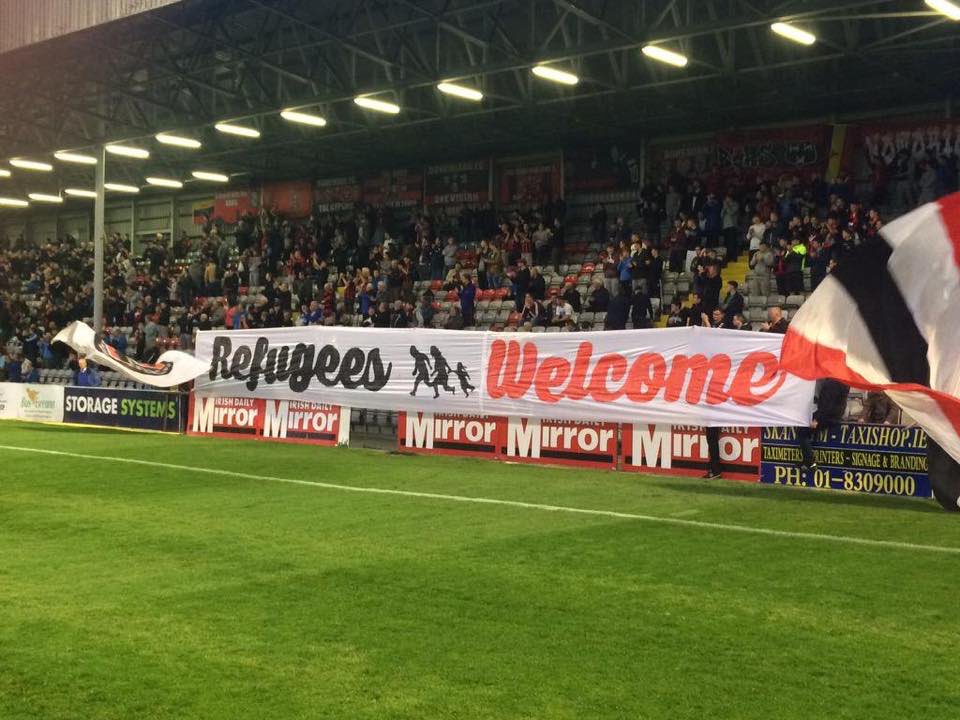 bfcdublin's tweet photo. Today is world refugee day - perhaps more than any other nation given our population, we have travelled the world for centuries in search of a better life and to flee persecution.

Nobody Is illegal. Ever.

#RefugeeDay #RefugeesWelcome 🔴⚫️✊🏻 https://t.co/nOsesOQGM0