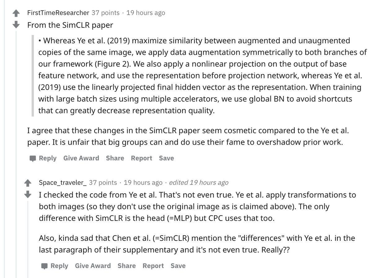 Some interesting discussion here on the research of large labs overshadowing the less popular ones despite not being that different:  https://www.reddit.com/r/MachineLearning/comments/hbzd5o/d_on_the_public_advertising_of_neurips/What do you think about this? Is this a problem? My (probably very controversial) opinion: