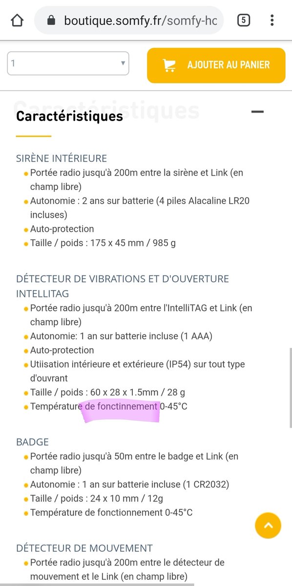 jerome__abad's tweet photo. @Somfyfr hello, je viens de me renseigner sur le Home Alarm en parcourant votre site. J'ai trouvé 3 coquilles à corriger que j'ai screenshots 😉 Ça mérite pas une petite réduction sur mon panier à 600€ ? Ou un accessoire offert 😋 Je le mets en attente 👍 merci! #somfy https://t.co/UImSetHLS3