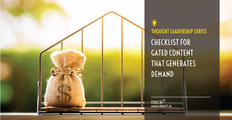 The effectiveness of creating a highly engaging and consistent #contentstrategy should be seen in the demand it generates. Get it right with #Deck7's 5-point strategy for gated content.

bit.ly/5-Point-Strate…

#contentmarketing #contentcreation #demandgeneration