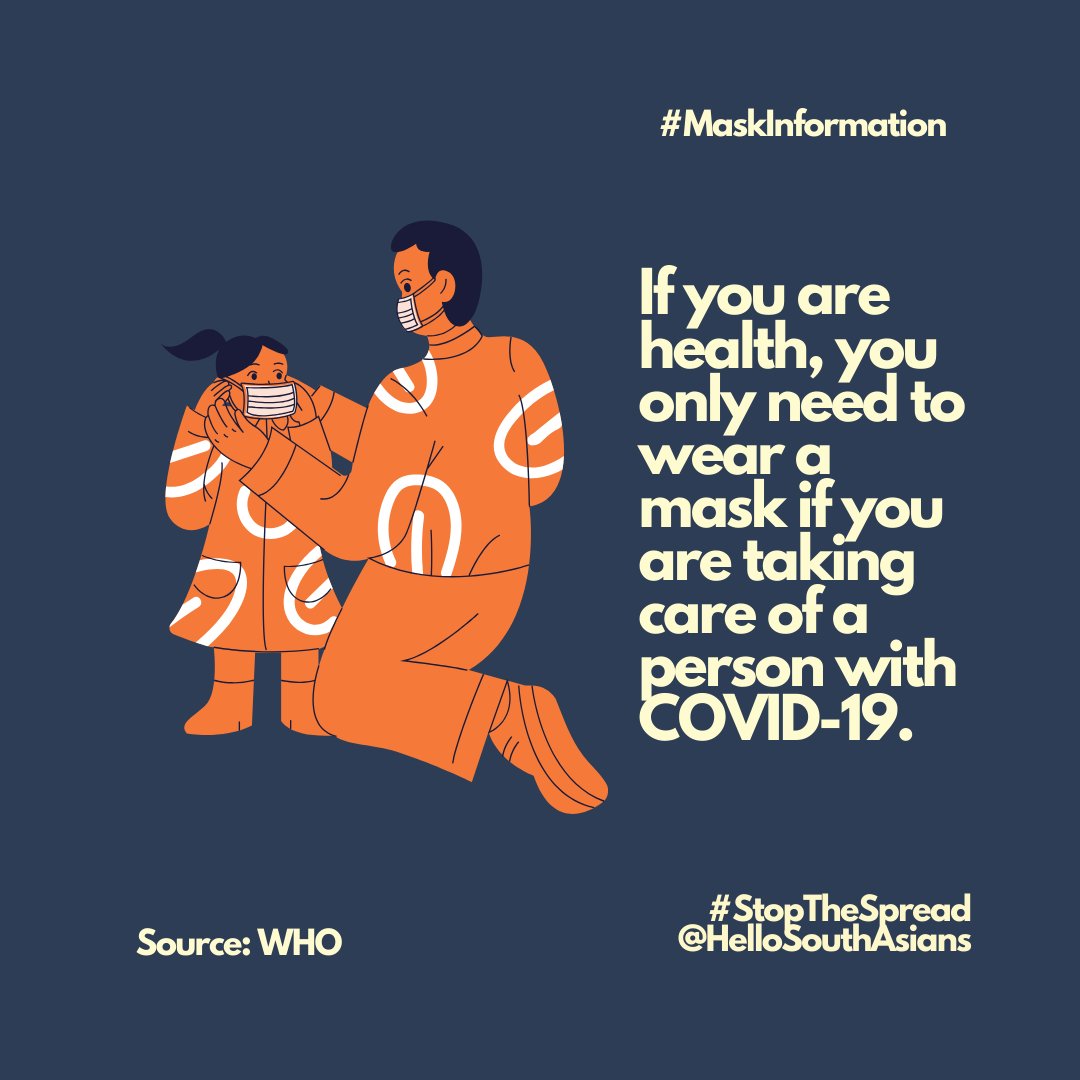 HelloSouthAsian's tweet photo. A note on MASKS during COVID-19 -- more info coming regarding at-home // non-medical masks. We @HelloSouthAsians know how stressful this time is, we just hope to provide important public health information you can share to those who need it most at this time. #HelloSouthAsians https://t.co/9K2RDZ1GaI