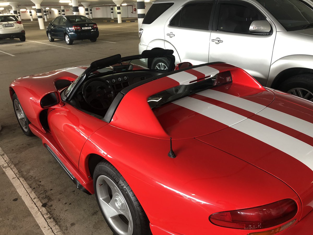 ShaunJones11's tweet photo. Didn’t know we had a #DodgeViper is SA. Spotted at La Lucia Mall in Durban #ExoticSpot @Zero2Turbo https://t.co/1EMRnDSXcb