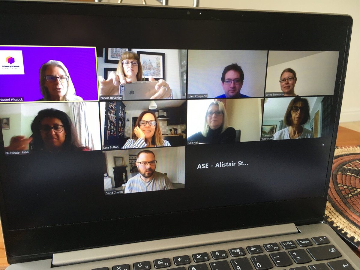 NicolaBeverley1's tweet photo. ASE Primary Science Committee meet-up virtually today. #ASEPri @theASE Great to see everyone for the very last time as a committee member 😊 https://t.co/zl7KlMmtYe
