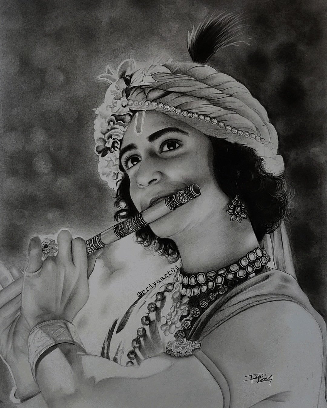 How to draw Krishna Radha pencil sketch for All (Banglar Art) - YouTube