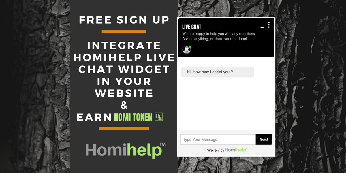 homihelp's tweet image. Would you like to earn from your website? 
Integrate world&apos;s 1st tokenized real time chat solution - Homihelp Live Chat Widget. #homitoken
homihelp.com 

&amp;gt; FREE Signup
&amp;gt; Advanced features available
&amp;gt; 3-min Setup

For more info on beta launch:- bit.ly/2UUVdDs