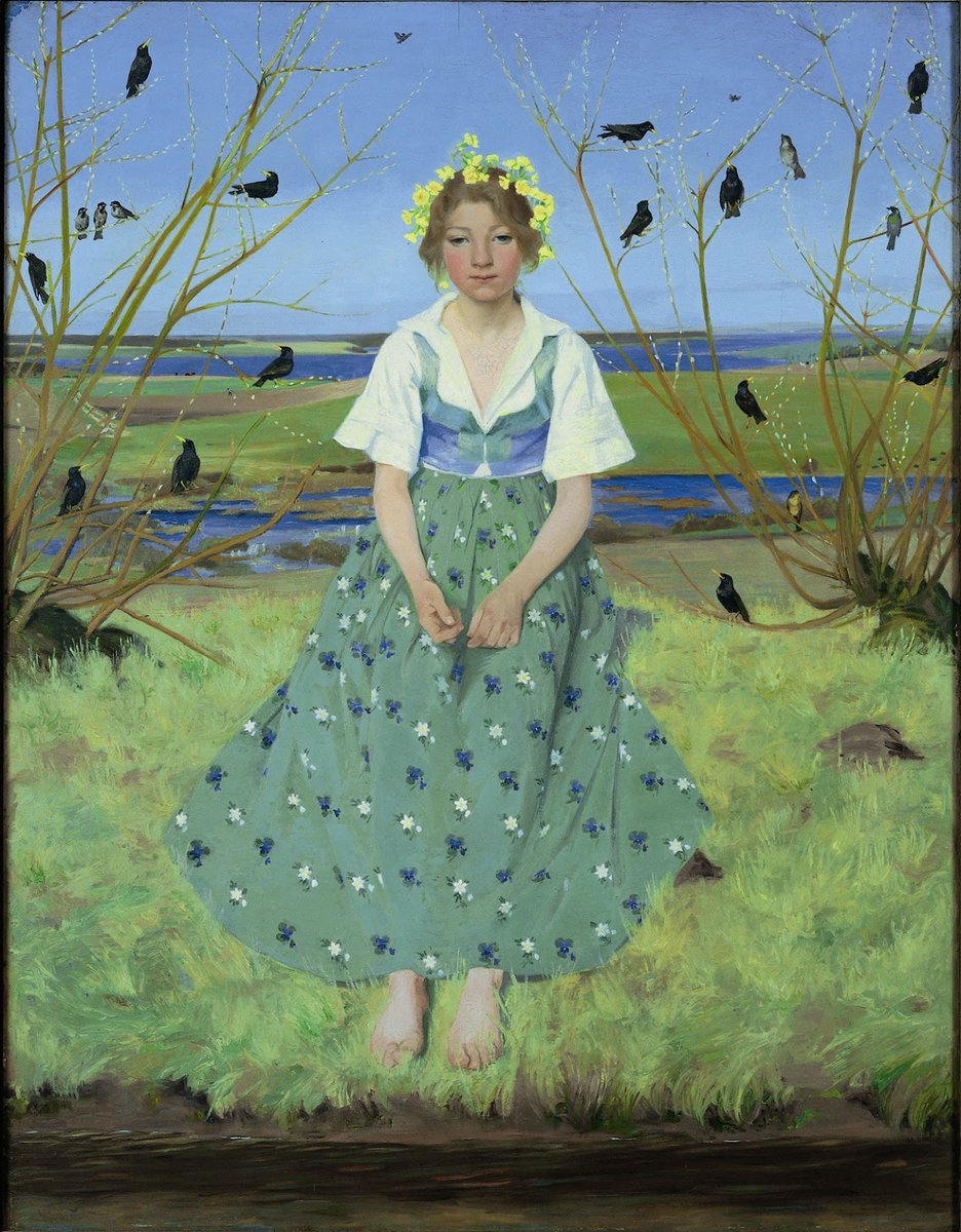 ideamoodart's tweet photo. Harald Slott-Møller (1864 – 1937) was a #Danish 🇩🇰 painter and ceramist. He gained wide recognition as one of the leading craftsmen of the turn of the century. #peopleart #imagesfor web #artforproduct #artproduction #drawingoftheday #TheNewEnlightenmentAge #Peace #worldofart https://t.co/CyNVemlxPF