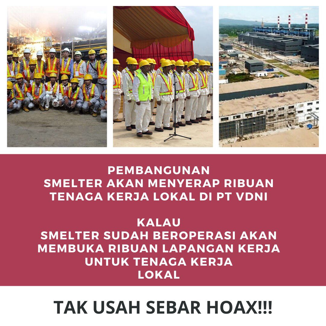 3• Itulah kenapa di Morowali, Konawe dan Weda Bay ada TKA China. Keberadaan mereka untuk membangun industri (smelter) berbasis nikel yg terintegrasi dari hulu sampai barang setengah jadi dan barang jadi seperti NPI, stainless steel, carbon steel dll.  @NinjaCir3ng  @Hanifah933